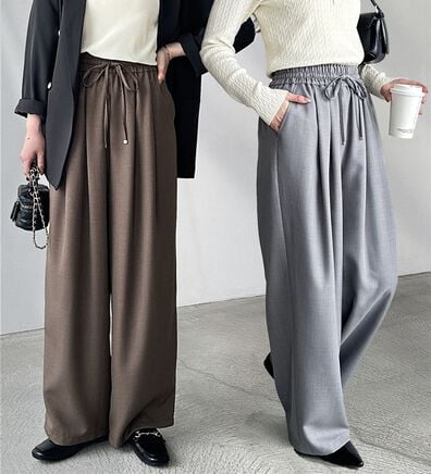 GeeRA（ジーラ）の「【体型カバー】上品なのにラクちんワイドパンツ（フルレングスパンツ）」