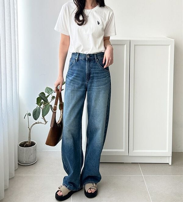 GeeRA（ジーラ）の「【ＵＳ．ＰＯＬＯ．ＡＳＳＮ】接触冷感ワンポイント刺繍Ｔシャツ（Tシャツ）」｜詳細画像