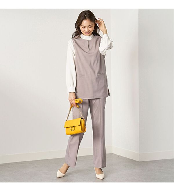 BELLUNA（ベルーナ）の「【４点セット】＜５つのラクが嬉しい！＞洗える！ストレッチ素材４点セットスーツ（その他スーツ）」｜詳細画像