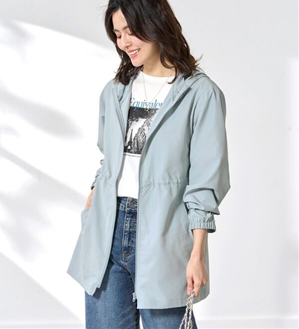 BELLUNA（ベルーナ）の「はっ水加工ドロスト使い軽量パーカー（その他ジャケット）」｜詳細画像