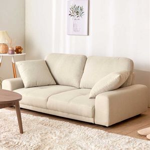 iellio（イエリオ）の「２人掛ローソファ＜フロアソファ＞（ソファ）」｜アイボリー