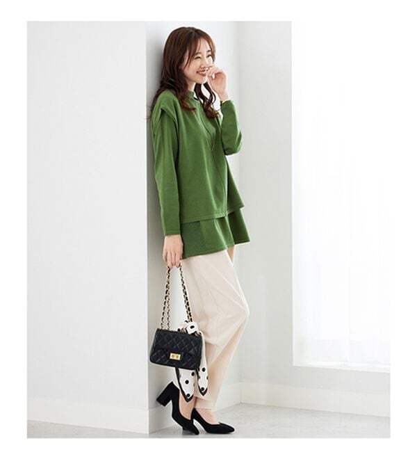 BELLUNA（ベルーナ）の「ベスト付ニットチュニックアンサンブル（アンサンブル）」｜詳細画像