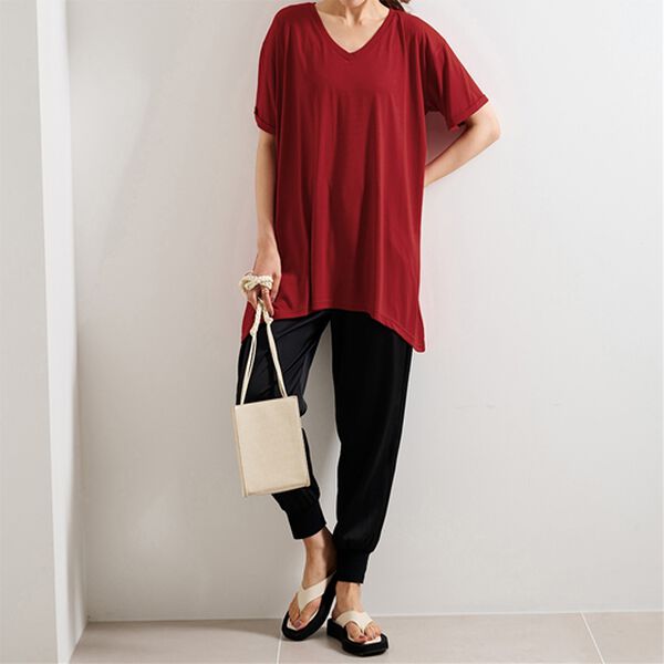 RANAN（ラナン）の「【新色追加・動画】ひんやり！レディゆるシルエットＴシャツ（カットソー）」｜詳細画像