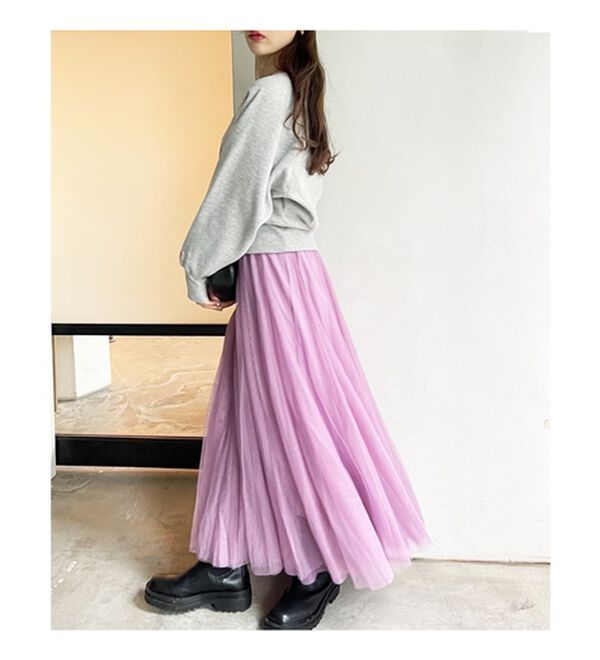 GeeRA（ジーラ）の「フレアーチュールロングスカート（ロングスカート）」｜詳細画像