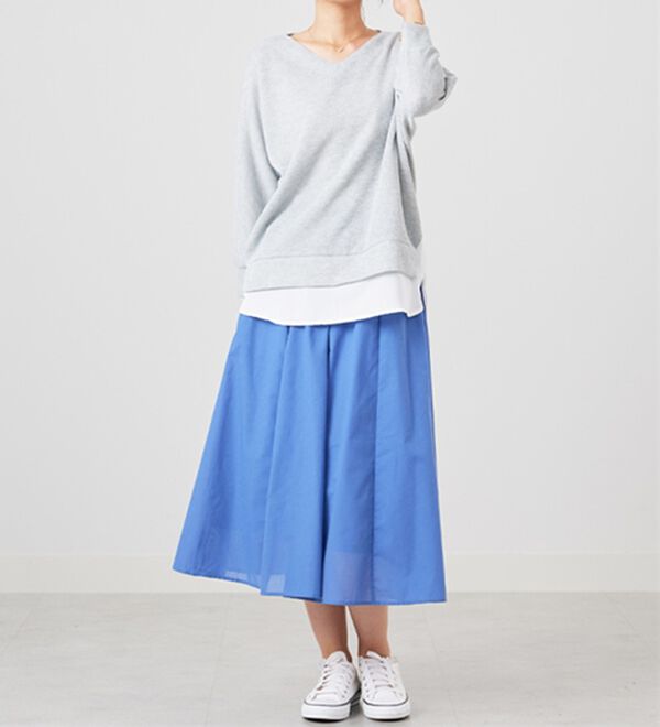 BELLUNA（ベルーナ）の「ラメ調レイヤード風プルオーバー（カットソー）」｜詳細画像