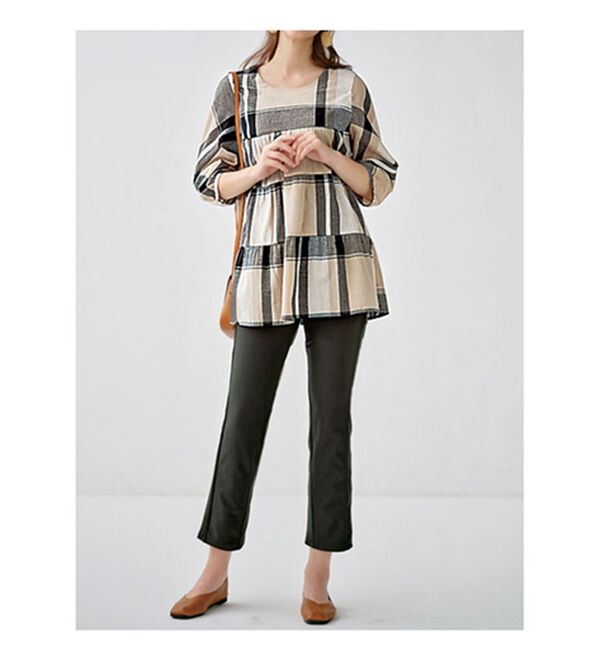 BELLUNA（ベルーナ）の「＜ＲＩＺＡＰ＞履くだけスタイルアップ！神フレアーパンツ（フルレングスパンツ）」｜詳細画像