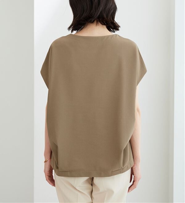 BELLUNA（ベルーナ）の「ミニワッフル素材裾タックプルオーバー（カットソー）」｜詳細画像