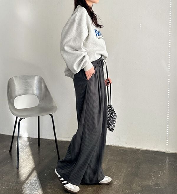 GeeRA（ジーラ）の「【体型カバー】上品なのにラクちんワイドパンツ（フルレングスパンツ）」｜詳細画像