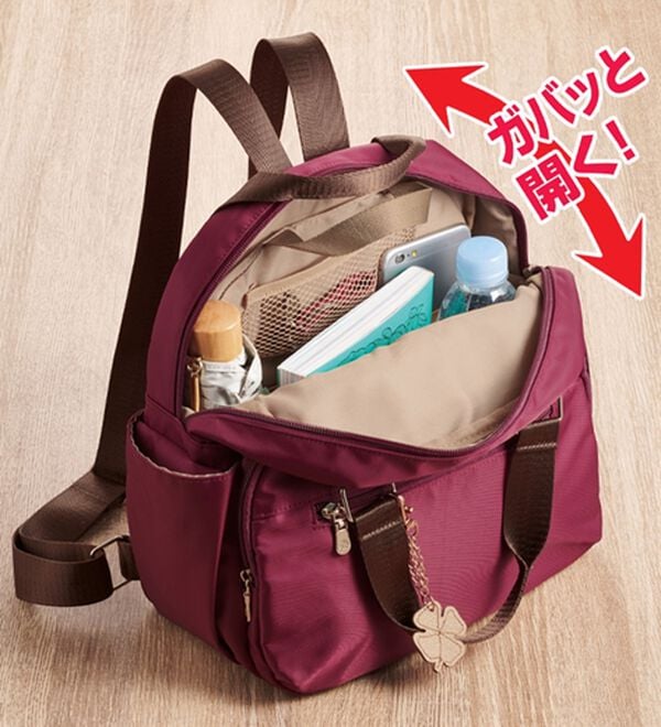 「整理収納アドバイザー監修１０ポケット軽量リュック（リュック）」｜詳細画像