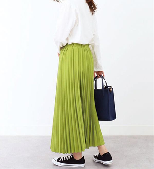 BELLUNA（ベルーナ）の「洗っても形が崩れにくい！プリーツスカート（ロングスカート）」｜詳細画像