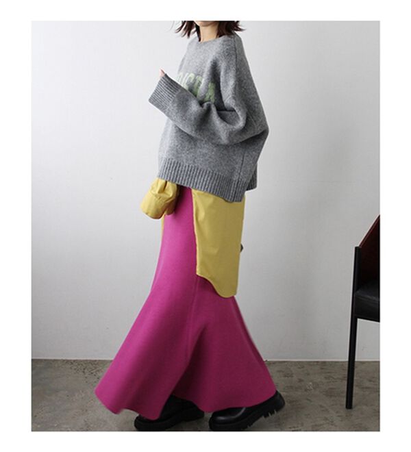 GeeRA（ジーラ）の「ニットマーメイドスカート（ロングスカート）」｜詳細画像