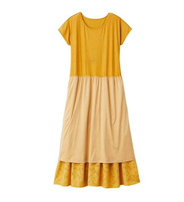 RANAN（ラナン）の「ひんやり！ジャカードドッキングワンピース（ドッキングワンピース）」｜詳細画像