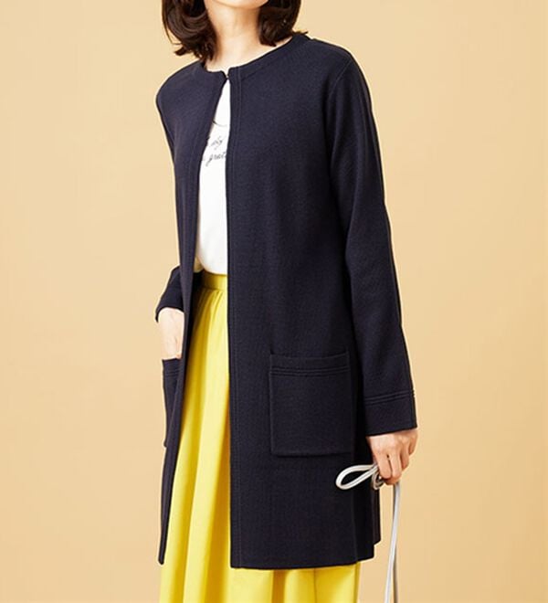 BELLUNA（ベルーナ）の「嬉しい機能付！ミラノリブカーディガン（ニットカーディガン）」｜詳細画像