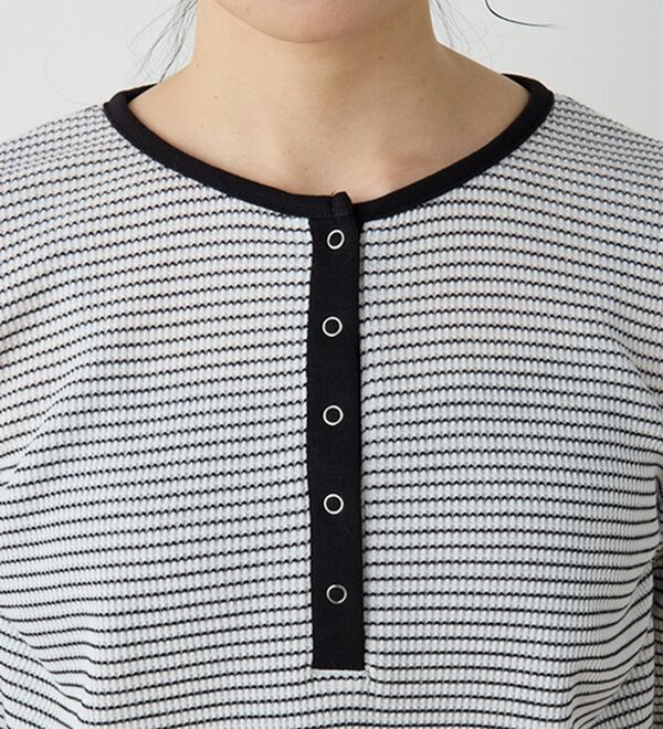 RANAN（ラナン）の「ヘンリーネックワッフルロンＴ（カットソー）」｜詳細画像