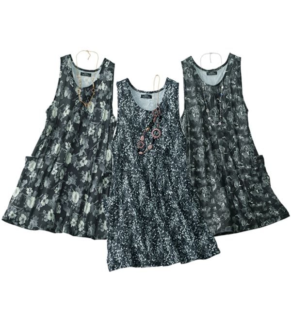 ルフラン（ルフラン）の「【３色組】＜ＳＶ＞上品モノトーンチュニック（エプロン）」｜詳細画像