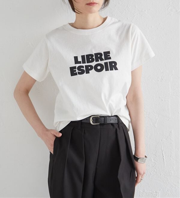 RANAN（ラナン）の「【汗シミ防止】ロゴプリントT（Tシャツ）」｜詳細画像