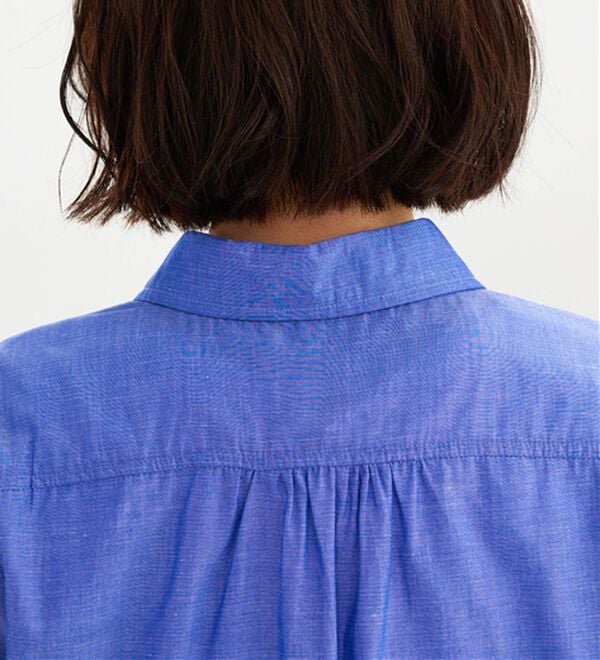 BELLUNA（ベルーナ）の「サラリ快適！ギャザー使いシャツチュニック（チュニック）」｜詳細画像