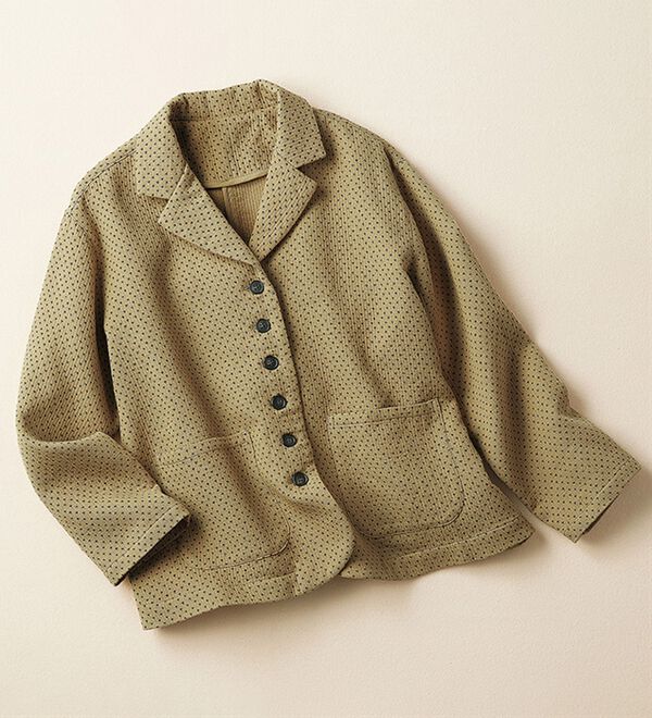 BELLUNA（ベルーナ）の「綿１００％ふんわり３重ガーゼジャケット（その他ジャケット）」｜詳細画像