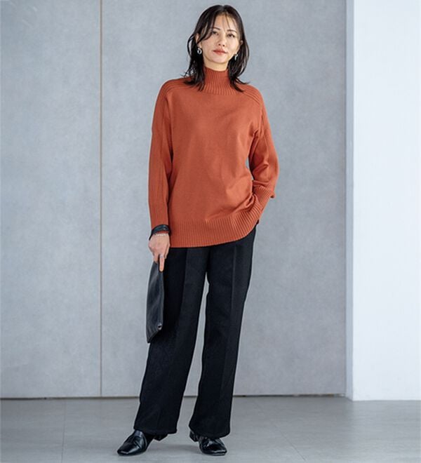 BELLUNA（ベルーナ）の「スラッと美脚セミワイドパンツ（フルレングスパンツ）」｜詳細画像