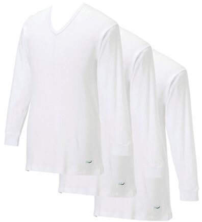 「【３枚組】＜クロコダイル＞極温（Ｒ）厚地×裏起毛綿１００％インナー（メンズ肌着・インナーウェア）」