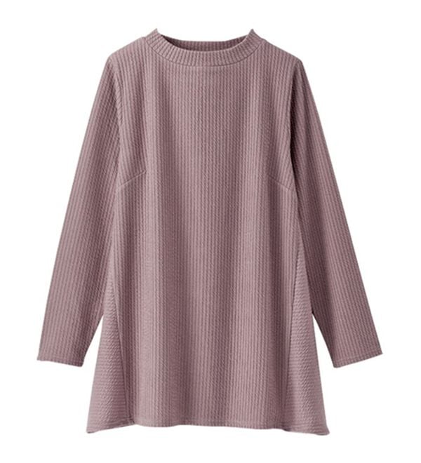 BELLUNA（ベルーナ）の「錯覚細見せ！テンセル（ＴＭ）繊維混チュニック（チュニック）」｜詳細画像