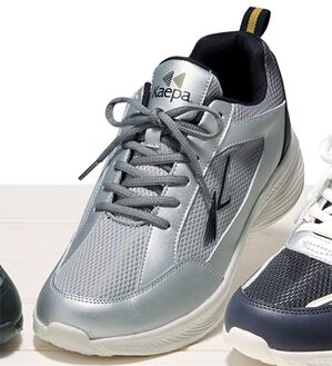 「ゆったり４Ｅブランドスニーカーコレクション（メンズスニーカー）」｜シルバー(ケイパ)