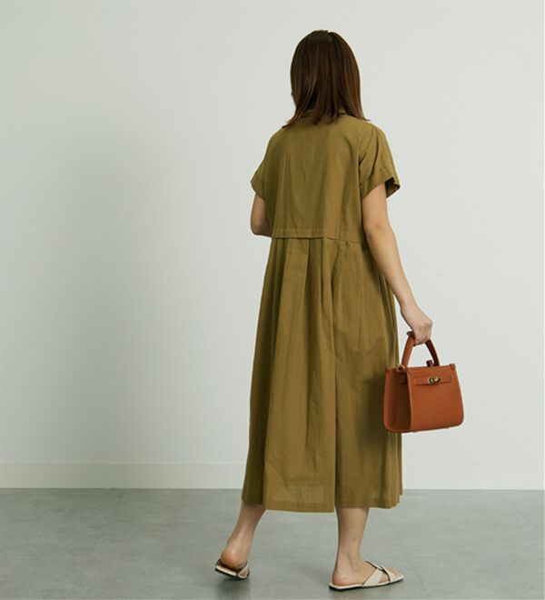 BELLUNA（ベルーナ）の「コットンリネンタック使いゆったりワンピース（その他ワンピース）」｜詳細画像