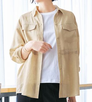 VINNO（ヴィノ）の「ノーザンリネンシャツジャケット（シャツ）」｜詳細画像