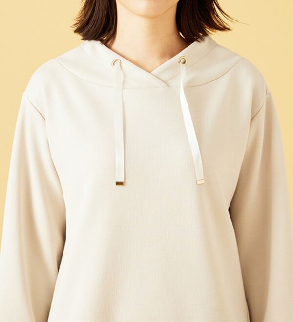 BELLUNA（ベルーナ）の「ワイドネックデザインシャツ切替チュニック（チュニック）」｜詳細画像