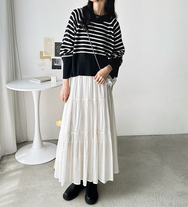 GeeRA（ジーラ）の「【ＵＳ．ＰＯＬＯ　ＡＳＳＮ】ショート丈ニット（ニット・セーター）」｜詳細画像