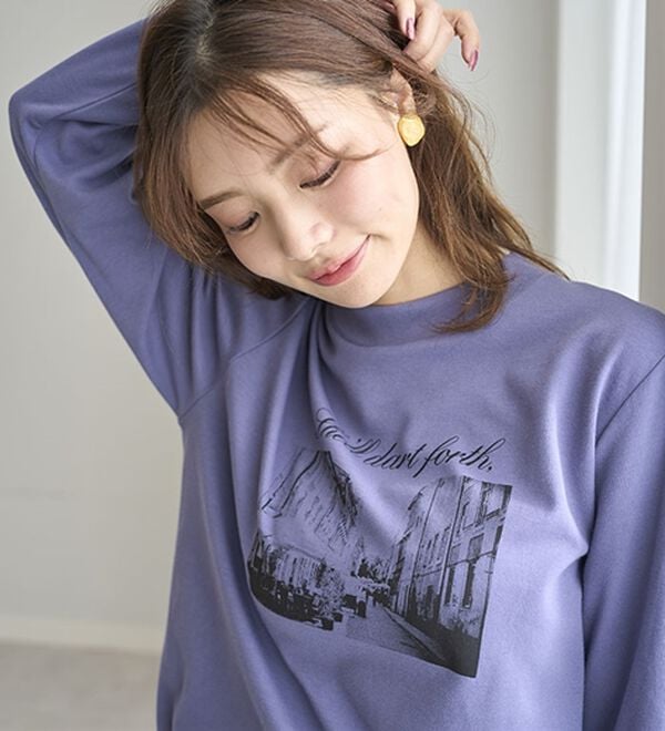 BELLUNA（ベルーナ）の「【メルティポンチ】プリントチュニック（チュニック）」｜詳細画像