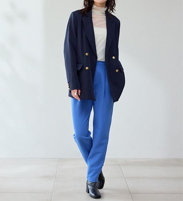 RANAN（ラナン）の「洗える！ゴールド調ボタンWテーラードジャケット（テーラードジャケット）」｜詳細画像