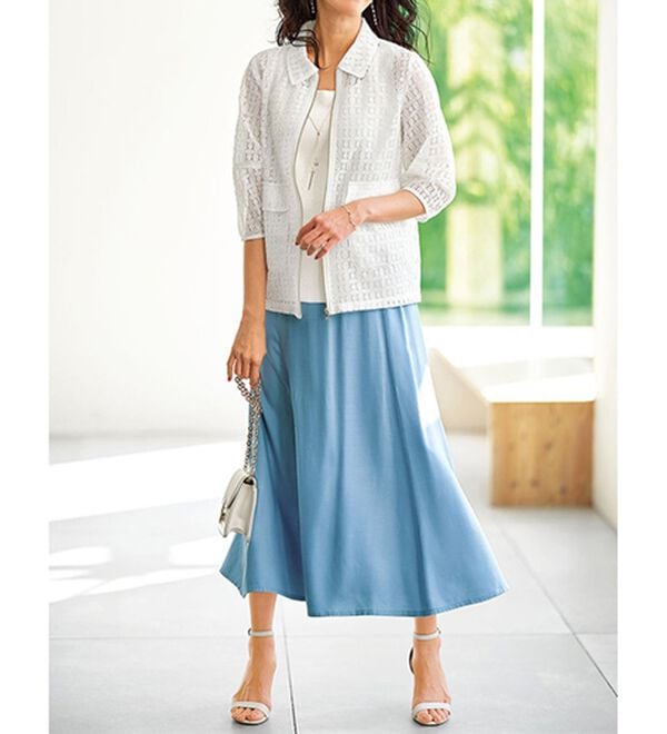 BELLUNA（ベルーナ）の「上品花柄レースジャケット（その他ジャケット）」｜詳細画像