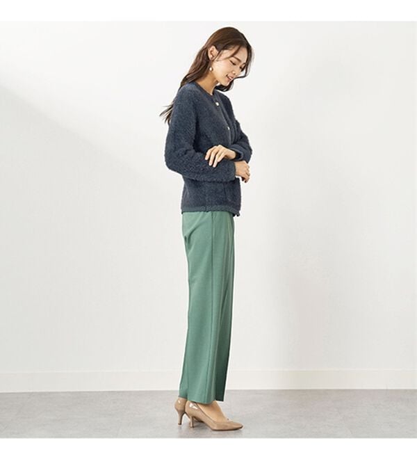 BELLUNA（ベルーナ）の「シャギーニット素材編地使いカーディガン（ニットカーディガン）」｜詳細画像