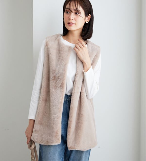 BELLUNA（ベルーナ）の「綿１００％大人顔サマ見えプルオーバー（カットソー）」｜詳細画像