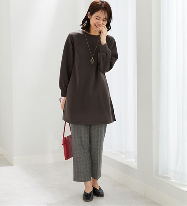 BELLUNA（ベルーナ）の「ふんわり素材軽ぽかチュニックワンピ―ス（チュニックワンピース）」｜詳細画像