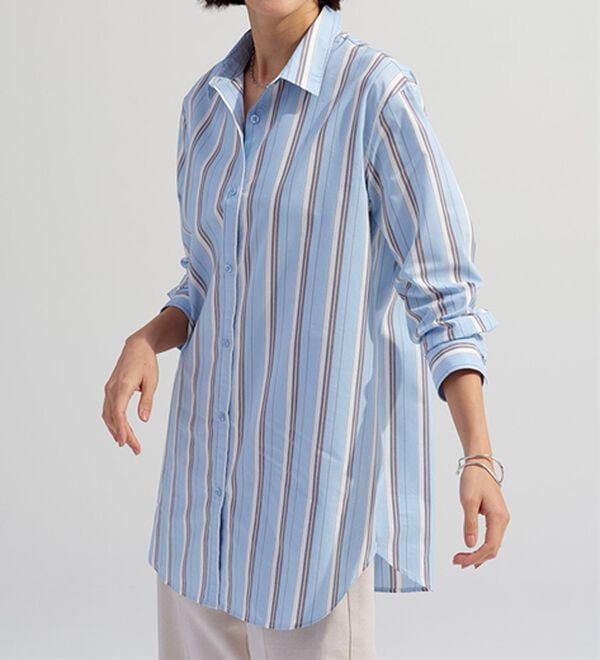 BELLUNA（ベルーナ）の「＜ＳＯＬＯＴＥＸ（Ｒ）＞ストレッチビッグシャツ（シャツ）」｜詳細画像