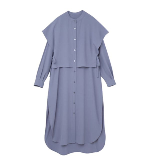 RANAN（ラナン）の「ヨーク重ね使い深スリットシャツチュニック（チュニック）」｜詳細画像