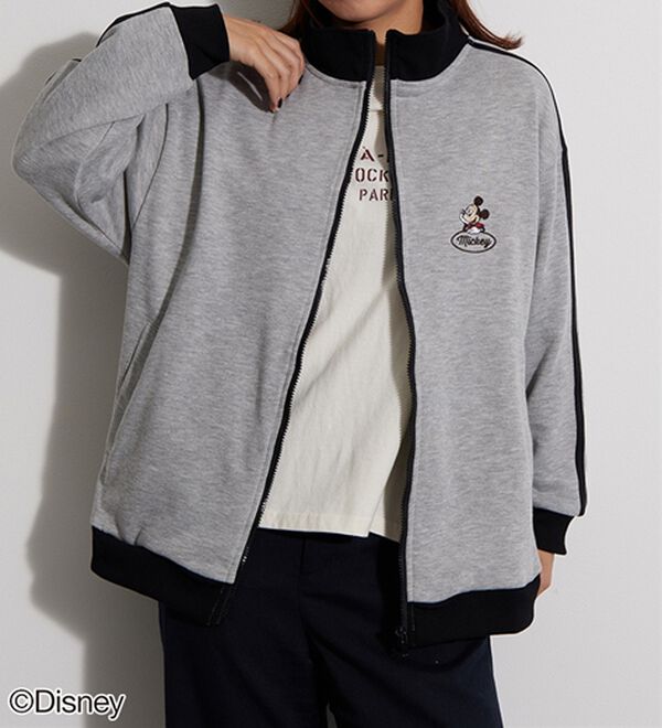 BELLUNA（ベルーナ）の「＜Ｄｉｓｎｅｙ＞【ミッキー＆ミニー】裏毛トラックジャケット（ブルゾン）」｜詳細画像