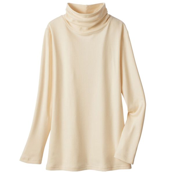 「綿１００％あったかインナーシリーズ（タートル・インナー・ボトム）（肌着・インナーウェア）」｜アイボリー