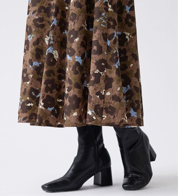 BELLUNA（ベルーナ）の「着映えプリントフレアスカート（ロングスカート）」｜詳細画像