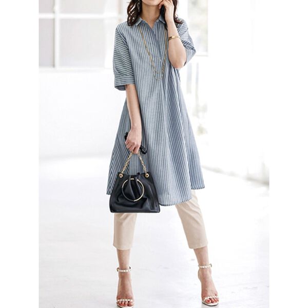 BELLUNA（ベルーナ）の「冷感！なめらかボンディング美脚パンツ（クロップドパンツ）」｜詳細画像