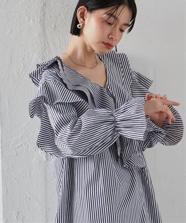 RANAN（ラナン）の「ビッグカラーフリルブラウス（ブラウス）」｜詳細画像