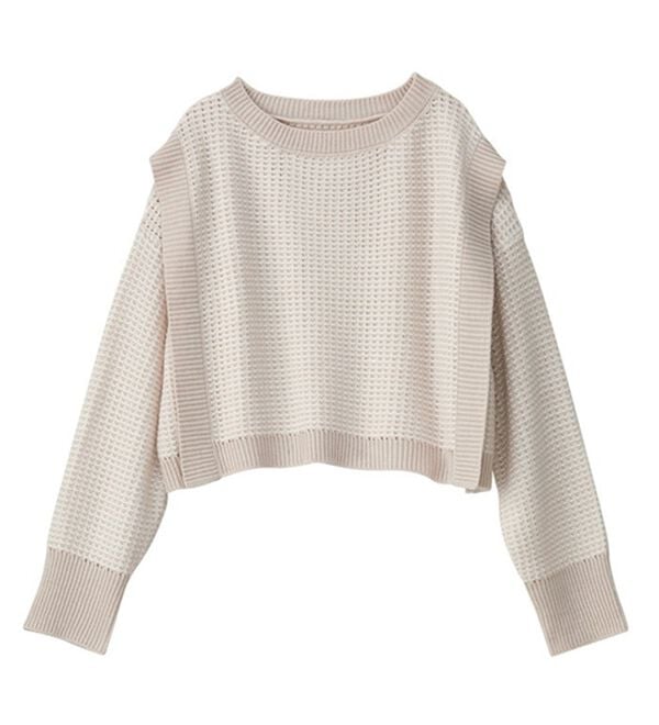 GeeRA（ジーラ）の「レイヤード２点セットワンピース（ニットワンピース）」｜詳細画像