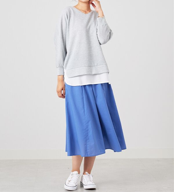 BELLUNA（ベルーナ）の「ラメ調レイヤード風プルオーバー（カットソー）」｜詳細画像