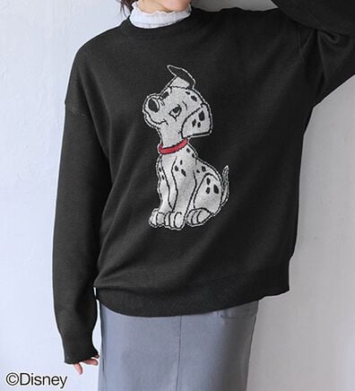 BELLUNA（ベルーナ）の「＜Ｄｉｓｎｅｙ＞【１０１匹わんちゃん】ジャカードゆったりセーター（ニット・セーター）」