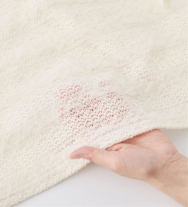 RANAN（ラナン）の「フリルレースパフスリーブトップス（カットソー）」｜詳細画像