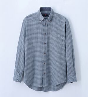 「着心地快適ストレッチネルシャツ（メンズシャツ）」｜ブルーギンガム