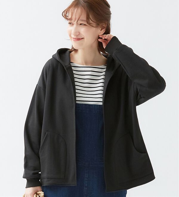 Viola e Viola（ヴィオラ エ ヴィオラ）の「裏毛トッパーパーカー（ブルゾン）」｜詳細画像