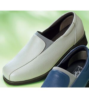 ルフラン（ルフラン）の「ラックウォーク　甲ゴム厚底スリッポン（スリッポン）」｜シルバー